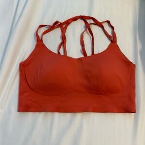 Aerie Red Strappy Sports Bra